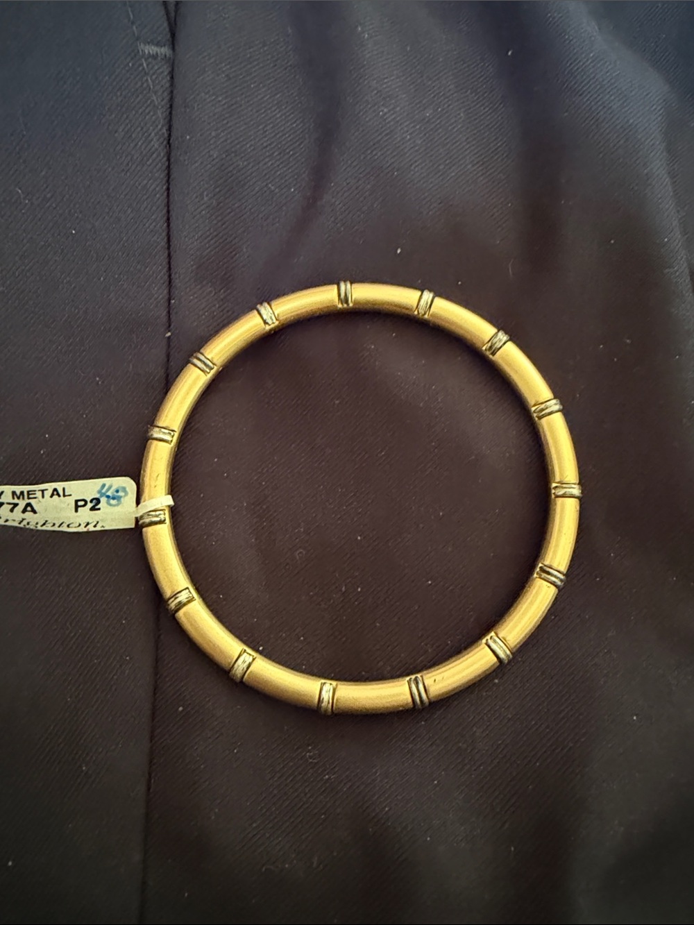 Brighton Gold-Tone Bamboo Segment Bangle Bracelet